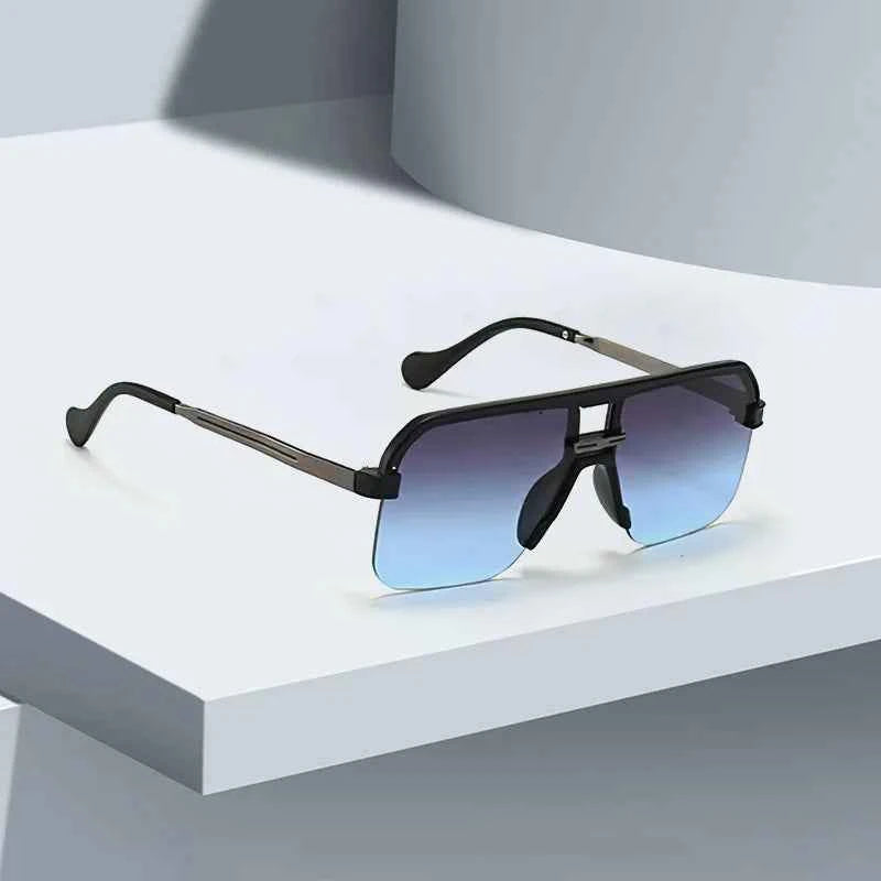 2025 New in Sunglasses for Women  Modern Fashion Transparent Frame Gradient Yellow Pink Lens Square Glasses Gift for Friend