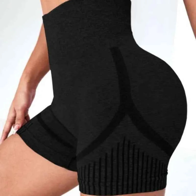 Seamless High-Waist Yoga Shorts for Women — Squat-Proof, Quick-Dry & So Comfy ✨