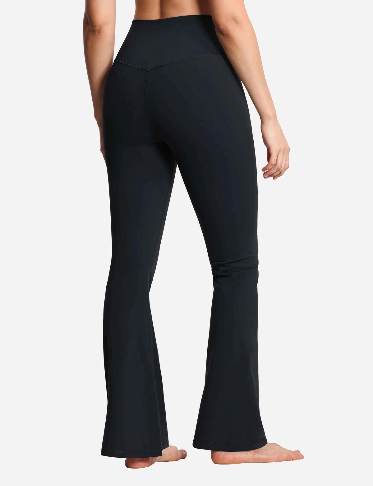 Women's Crossover High Waist Flare Leggings | Bootcut Yoga Pants with Tummy Control