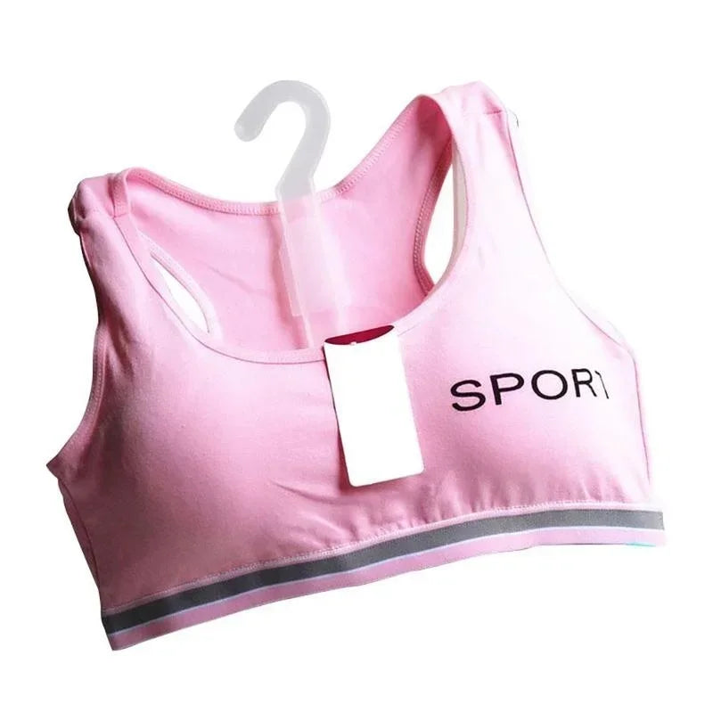 1 Pcs Children Student Teenagers  Lingerie Brassiere Sport Maiden Girl Comfy Underwear BraTeen Top Bras Bralette