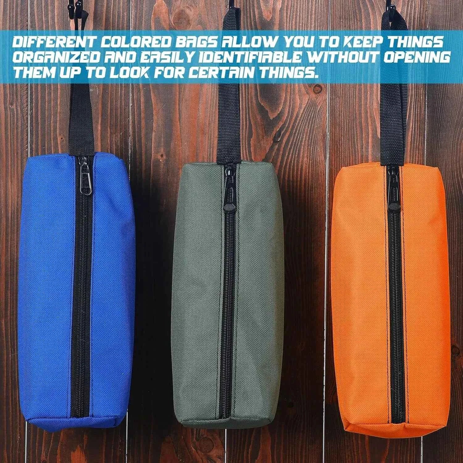 Small Tool Pouch Zipper Tool Bags Canvas Waterproof Versatile Hand Zippered Tool Pouches Zipper Tool Pouch Tote Bag