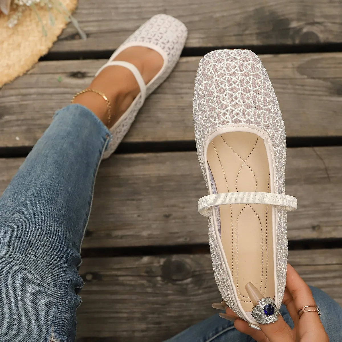 Women's Breathable Mesh Slip-On Flat Shoes | Casual Summer Loafers