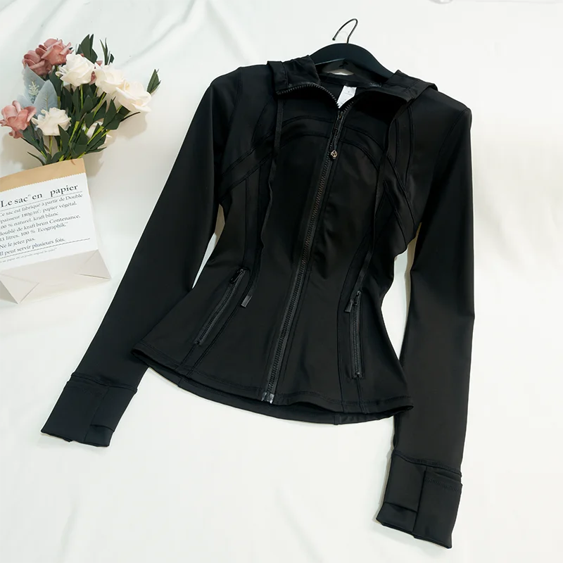 Hooded Sports Jacket — Breathable Quick-Dry Zip-Up Cardigan