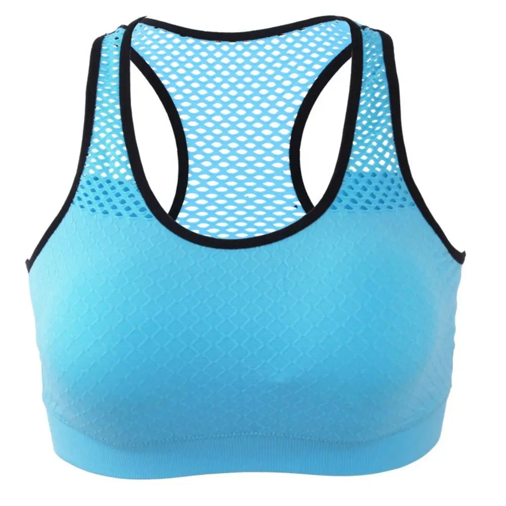 Hollow-Out Sports Bra — Shockproof Quick-Dry Yoga Vest