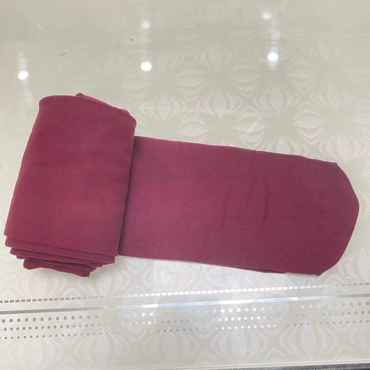 Red Silk Velvet Pantyhose — Anti-Hook Wedding & Festival Tights