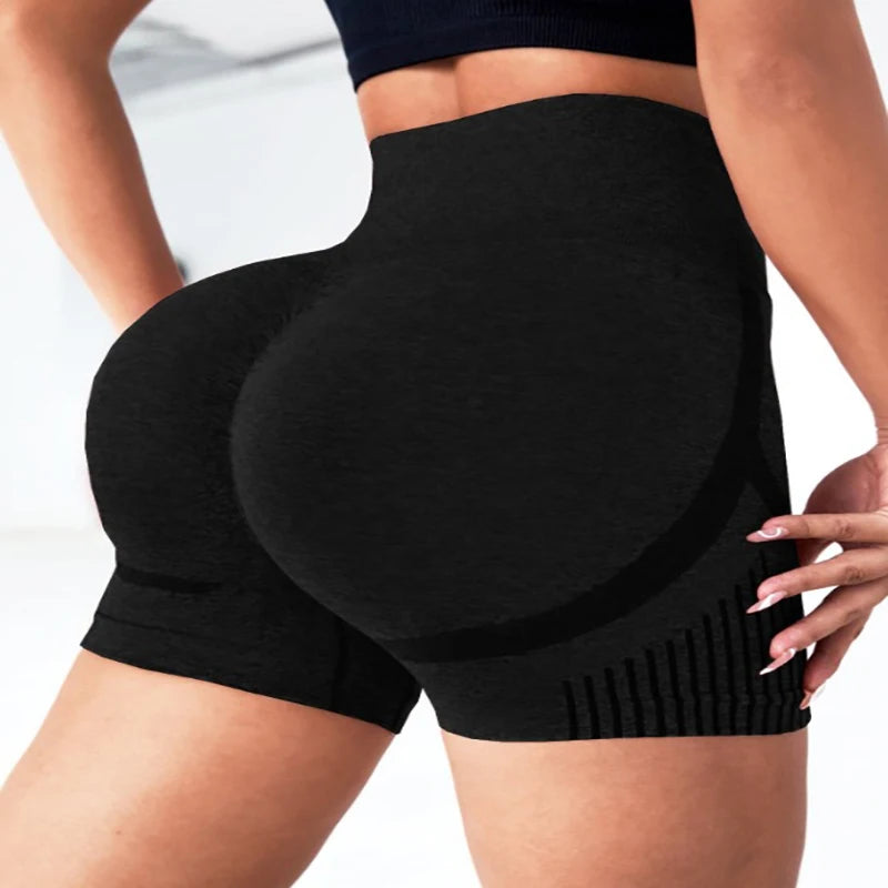 Seamless High-Waist Yoga Shorts for Women — Squat-Proof, Quick-Dry & So Comfy ✨