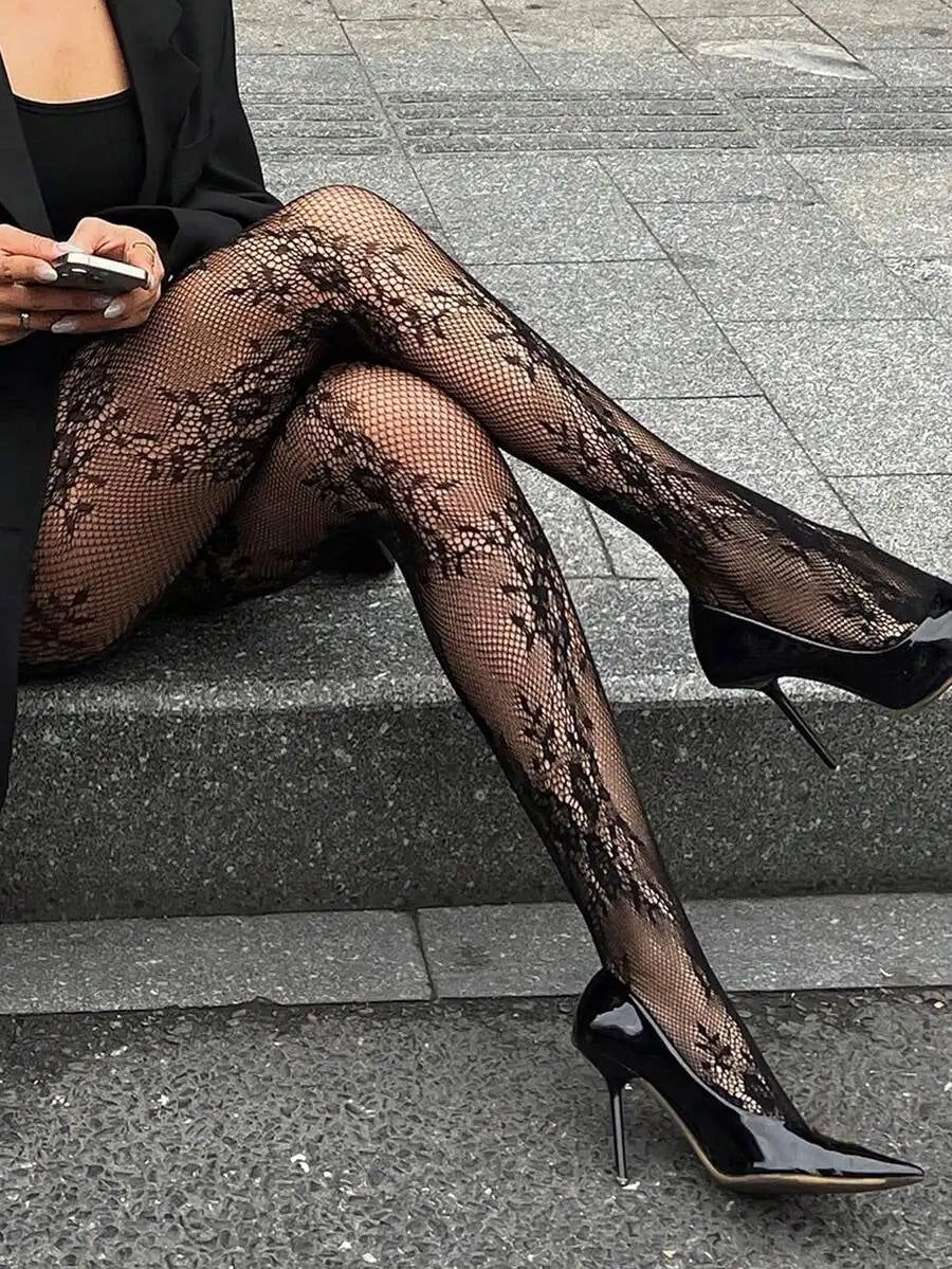 Women's Lace Leggings | Stretch Casual Everyday Tights