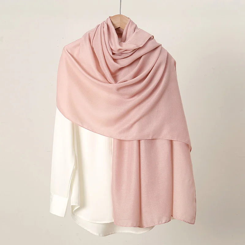 New Cotton Linen Hijab Scarf For Women Femme Musulmane shawls Kebaya Women's Hijab Headscarf Wrap Stoles Solid Islamic Headband