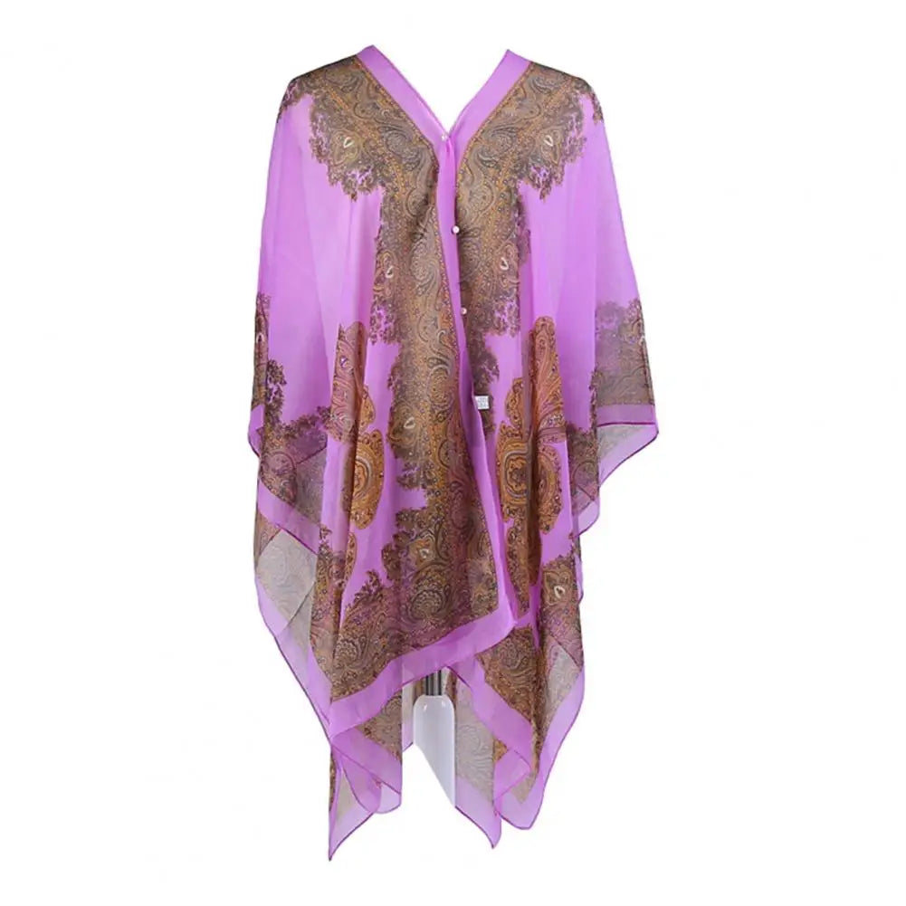 Sunscreen Shawl Summer Chiffon Muffler Scarf Women Outdoor Sunscreen Shawl Wrap Soft Bandana Foulard Female Beach