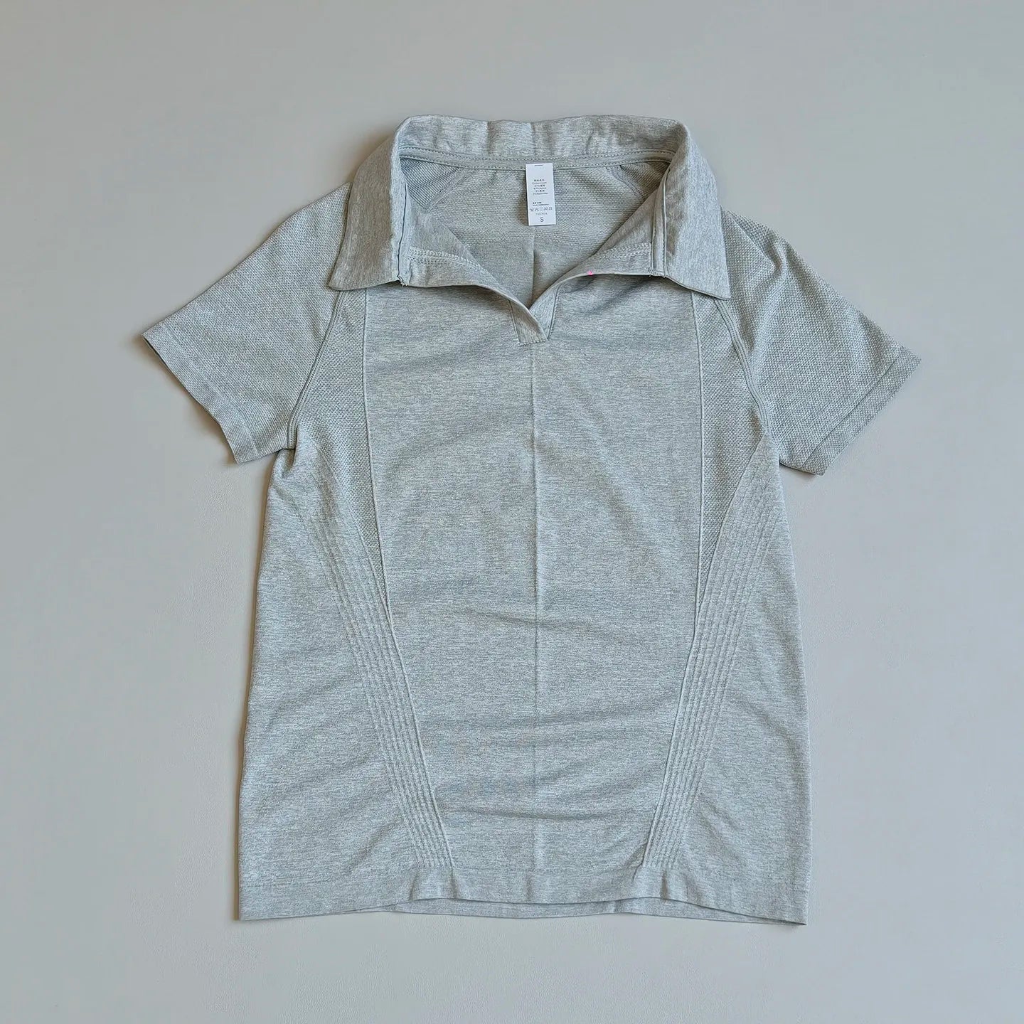 Short Sleeve Sports Polo Top — Breathable Yoga & Badminton Shirt