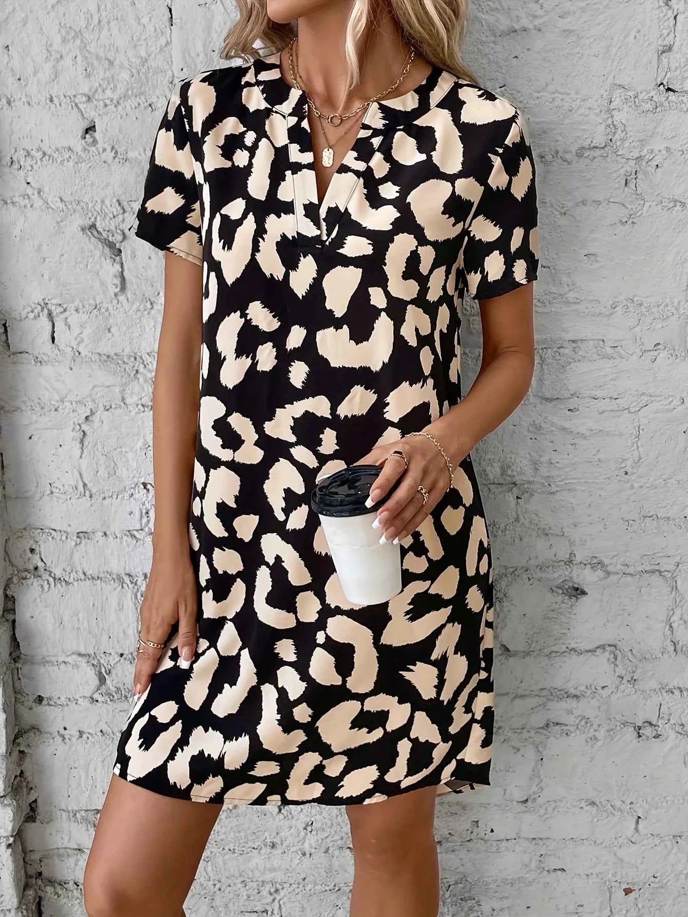 Women's Casual Vacation Printed Dress