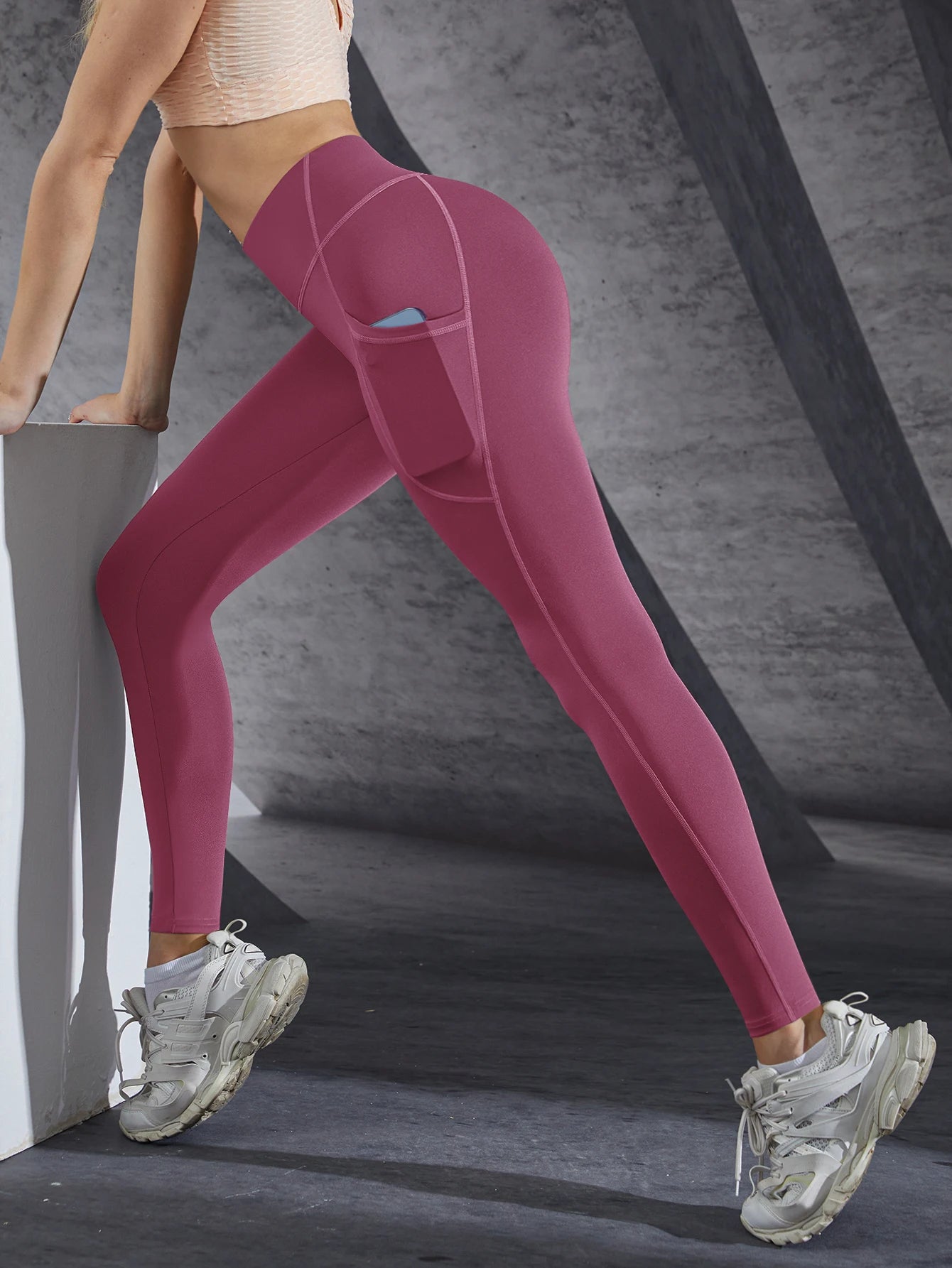 High-Waist Yoga Leggings with Pockets for Women – Push-Up, Stretchy & Squat-Proof