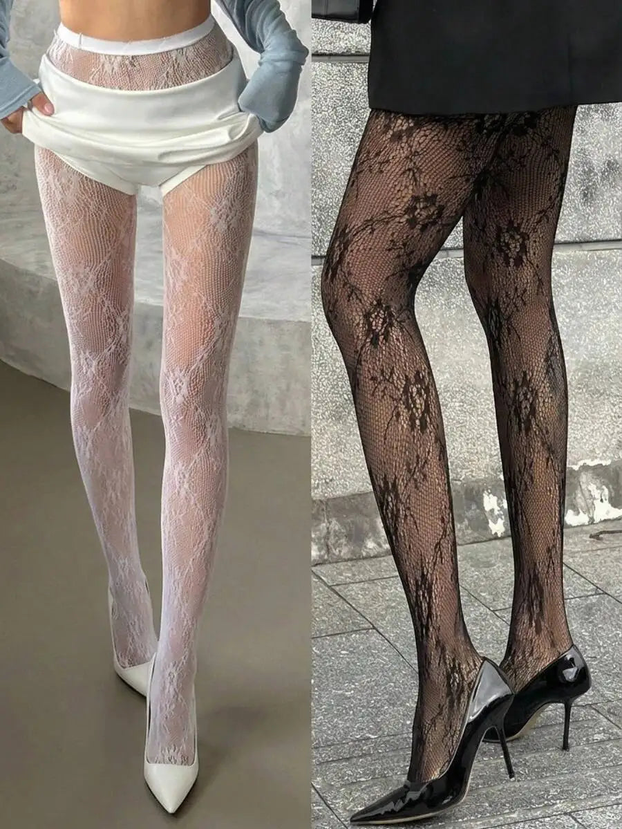 Women's Lace Leggings | Stretch Casual Everyday Tights