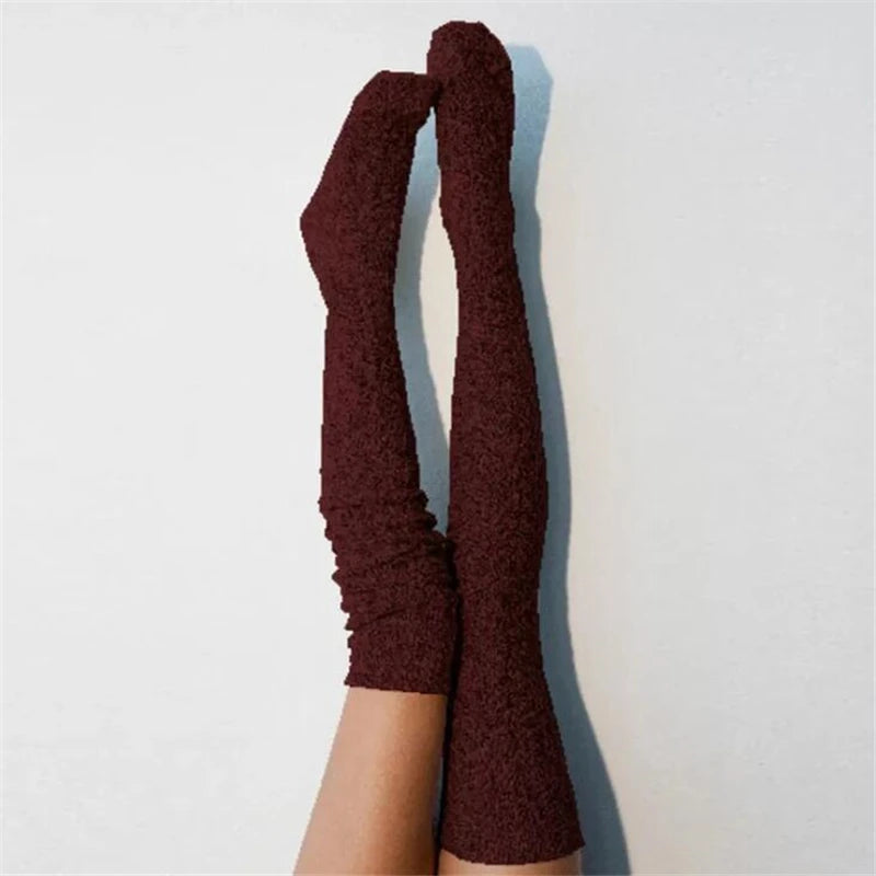 Cotton Thigh High Stockings — Over-Knee Socks for Women & Girls