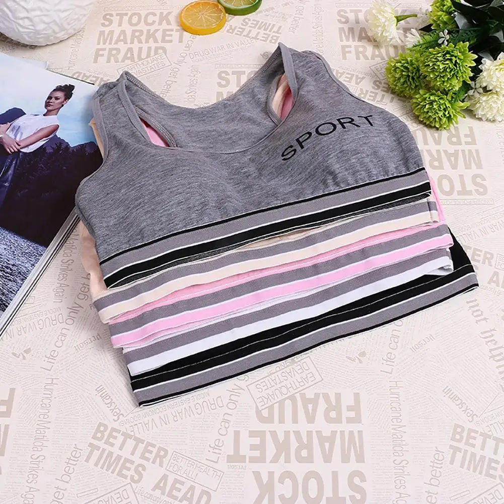 Bounce Control Sports Bra — Push-Up Jogging & Yoga Tank