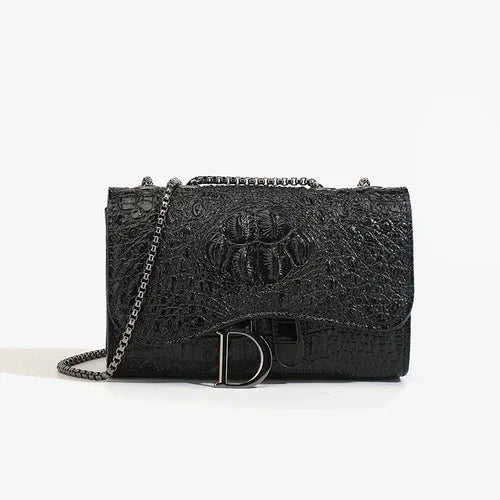 Women's Chain & Sequin Crossbody Bag – Chic Flap Shoulder Purse
