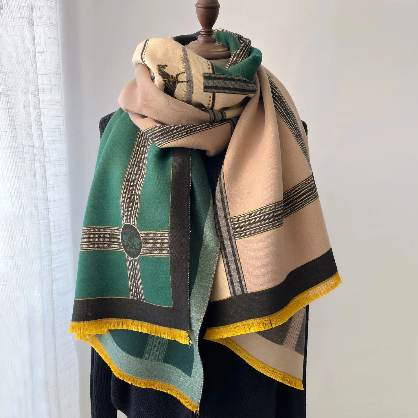 Winter Cashmere Scarf Women Luxury  Print Female Shawl Wrap Scarves Lady Thick Warm Blanket Gift Echarpe Pashmina