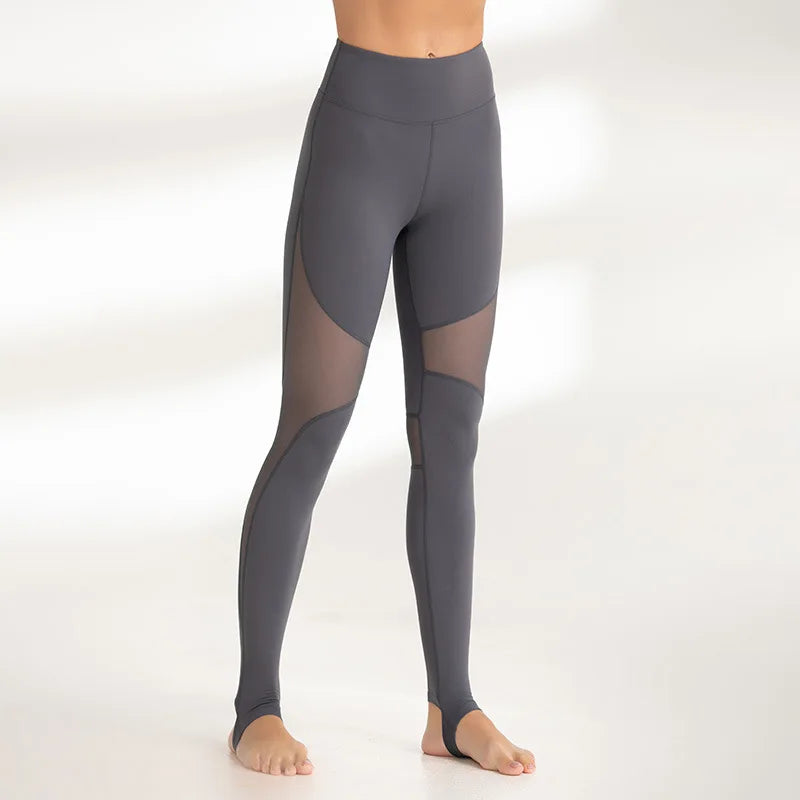 Mesh Patchwork Women Yoga Leggings High Waist Fitness Gym Pants Quick Dry Workout Running Sportswear Tights Deportivo Mujer