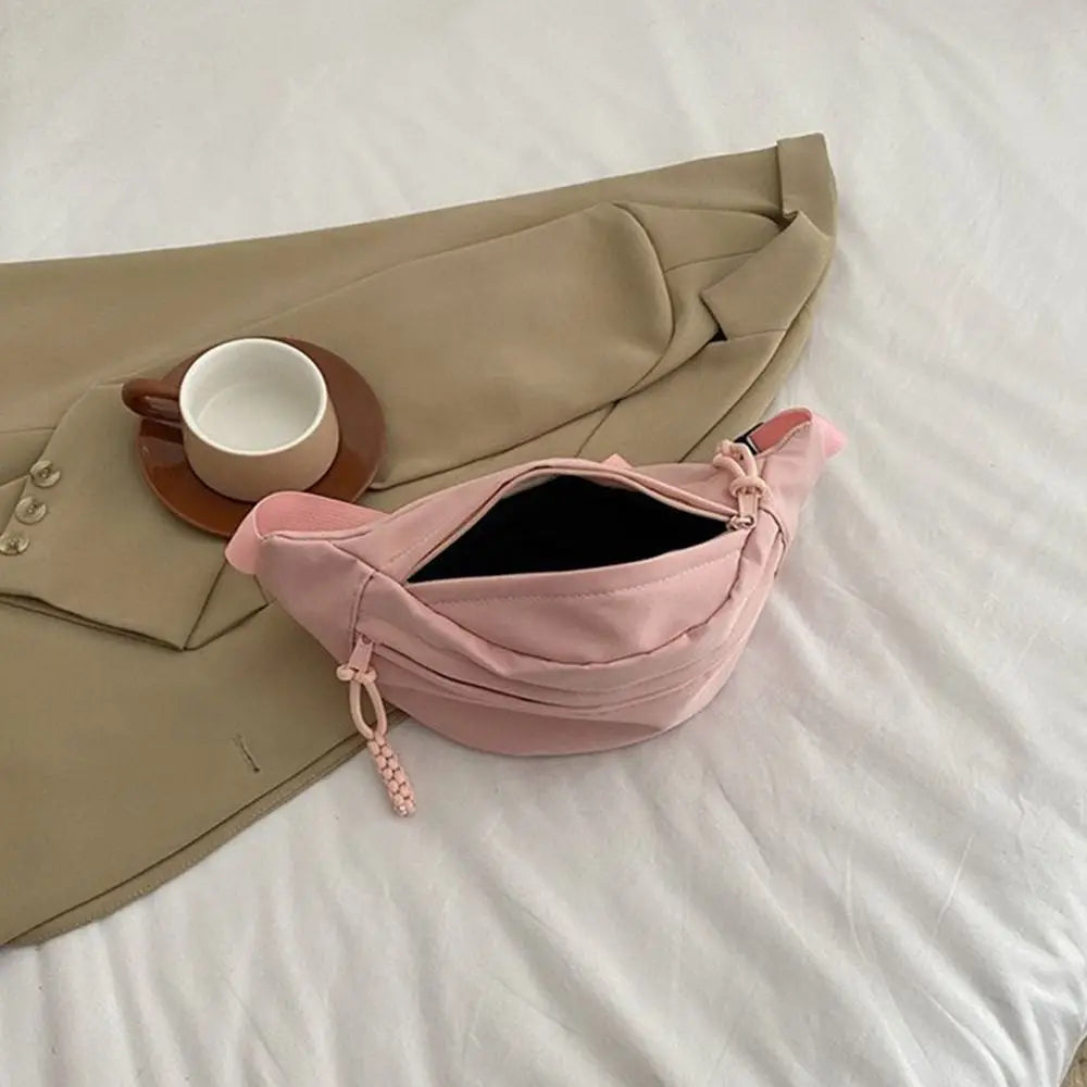 Women's Nylon Crossbody Bag – Waterproof Shell Sling Bag