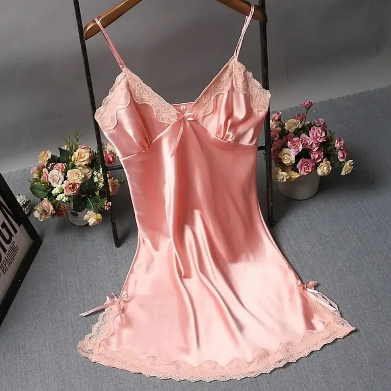 Lace Patchwork Nightdress — Sexy Bridal Lingerie & Sleepwear