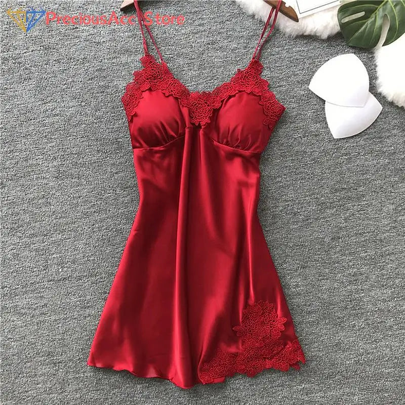 Silk Lace Nightgown — Sexy Lingerie Nightdress & Sleepwear