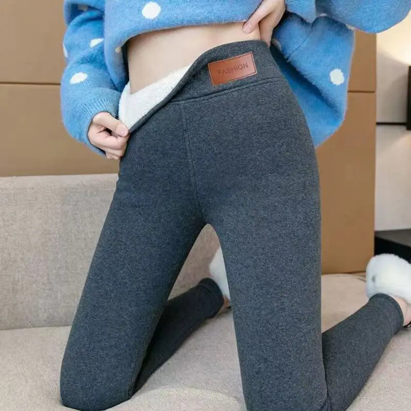 Thermal Fleece Pantyhose — High Waist Warm Translucent Tights