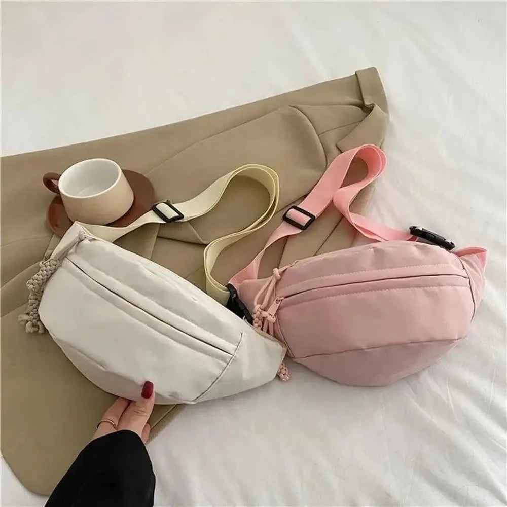 Women's Nylon Crossbody Bag – Waterproof Shell Sling Bag