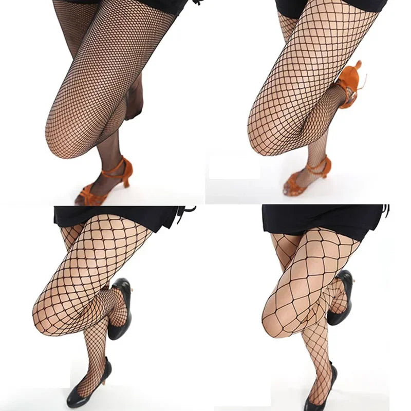 Hollow Out Fishnet Pantyhose — Sexy Black Mesh Tights & Hosiery
