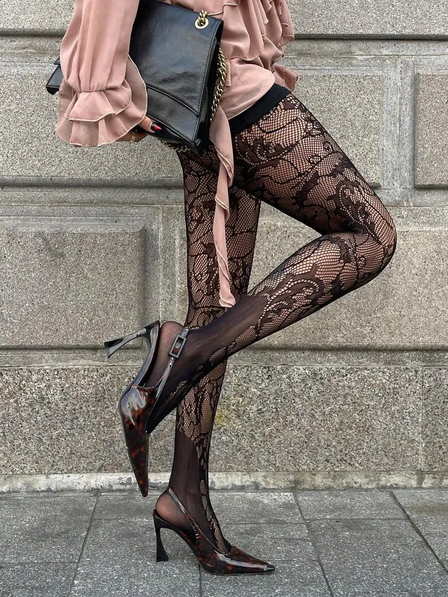Women's Lace Leggings | Stretch Casual Everyday Tights