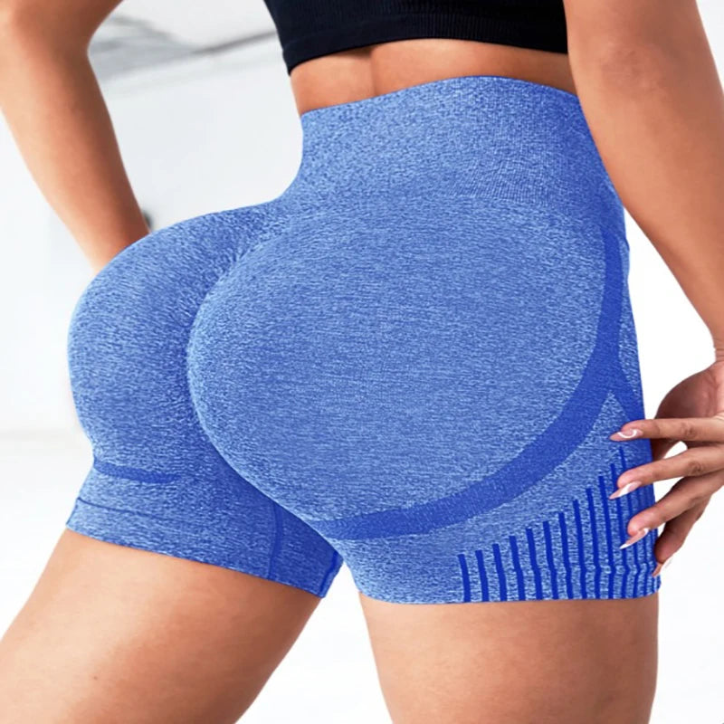 Seamless High-Waist Yoga Shorts for Women — Squat-Proof, Quick-Dry & So Comfy ✨