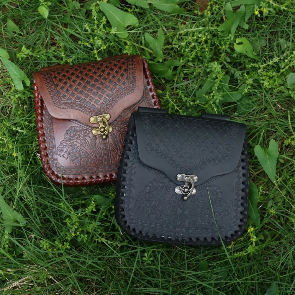 Medieval Retro Waist Bag Viking Style Hanging Belt Coin Purse Knight Fanny Pack Portable Men Women Money Pouch Costume Props