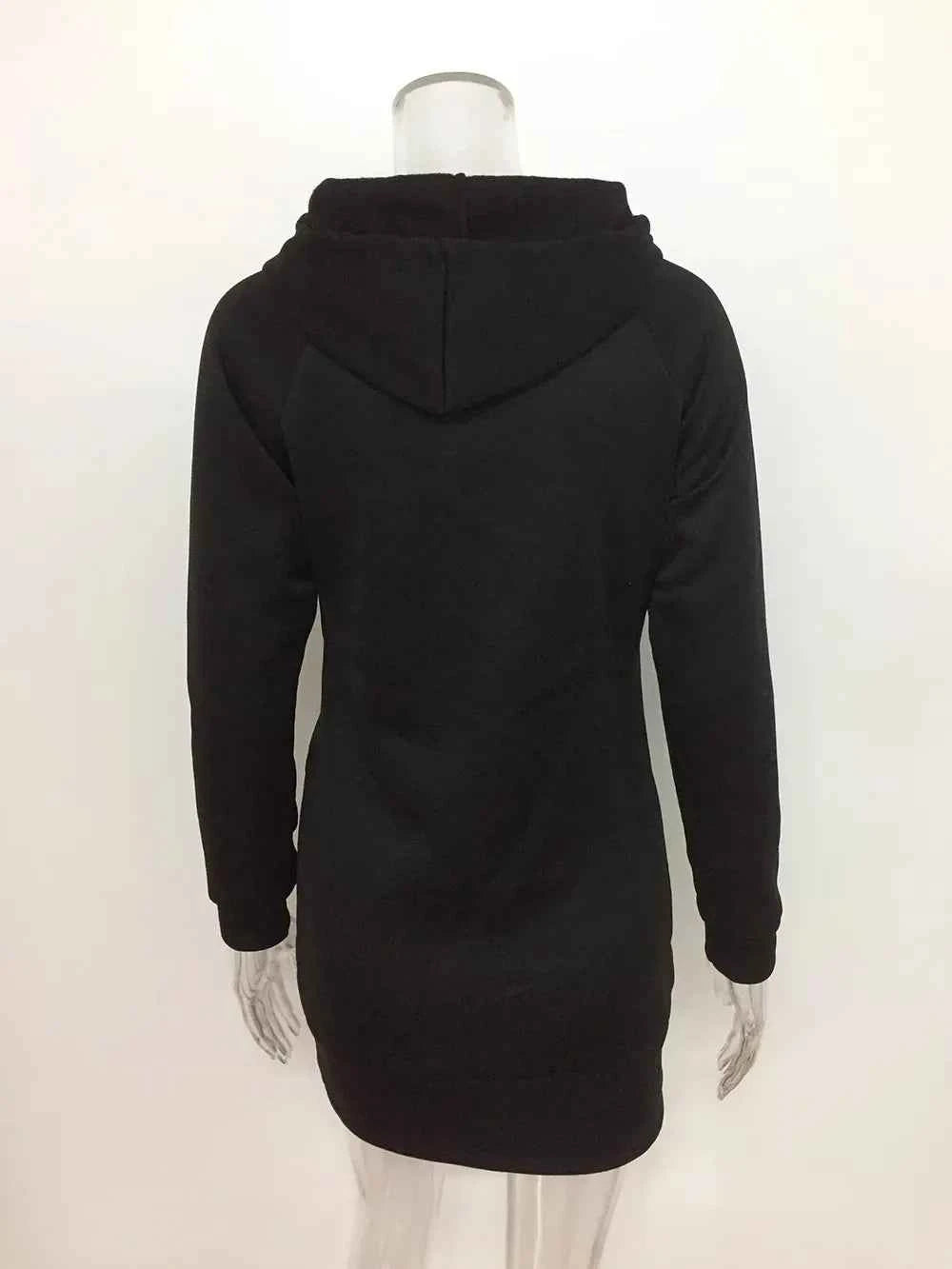 2024 woman Women's Clothing Dresses hot selling new hooded zipper pullover mid length hoodie dress in 5 colors and size 6 Dress