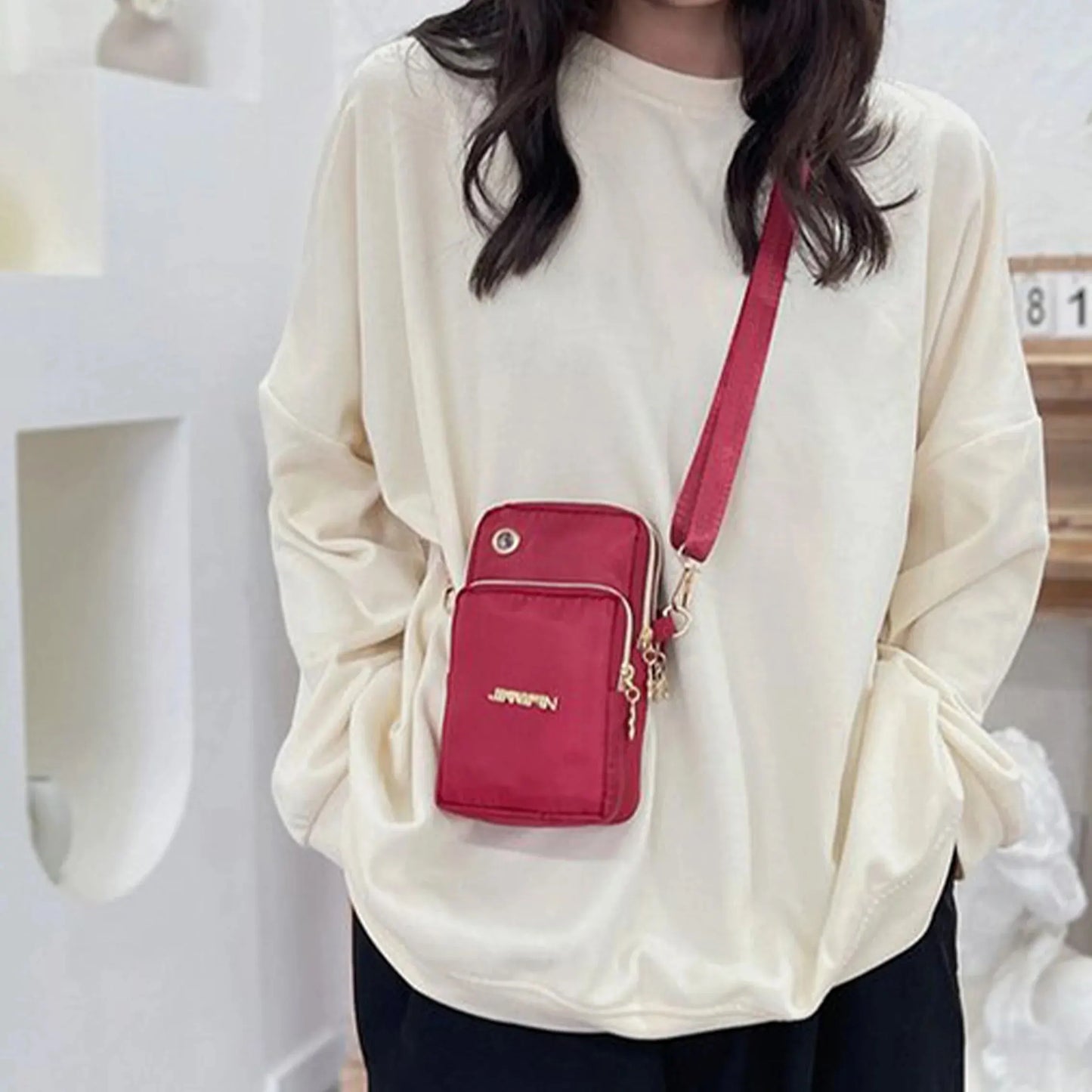 Women's Mini Crossbody Bag — Phone Pouch Neck Hanging Shoulder Bag for Running & Everyday Use