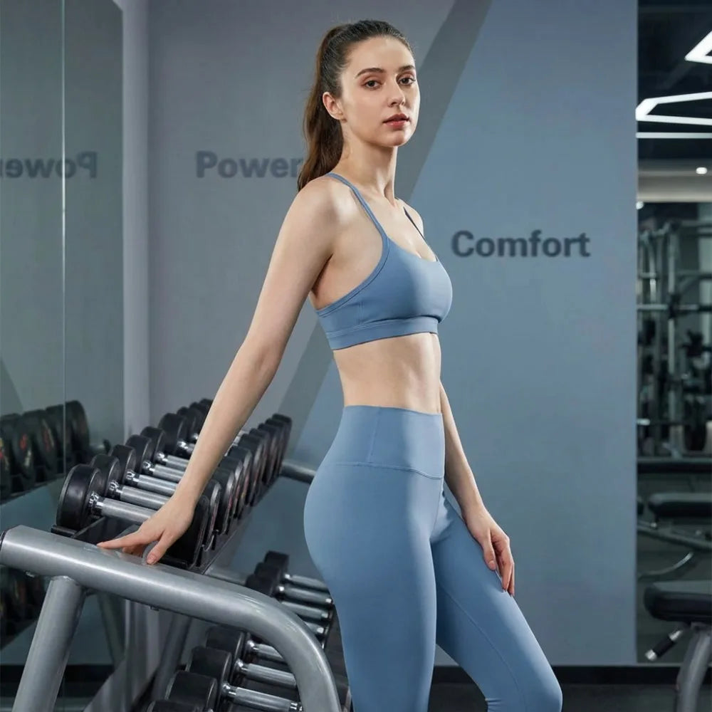2-Piece Activewear Set — Sports Bra & High Waist Leggings