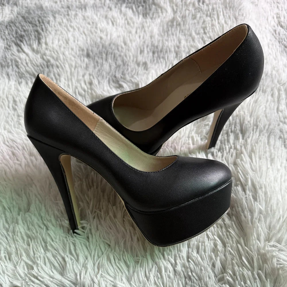 14cm Stiletto Platform Pumps — Pole Dance Party Wedding Heels