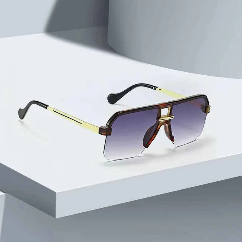 2025 New in Sunglasses for Women  Modern Fashion Transparent Frame Gradient Yellow Pink Lens Square Glasses Gift for Friend