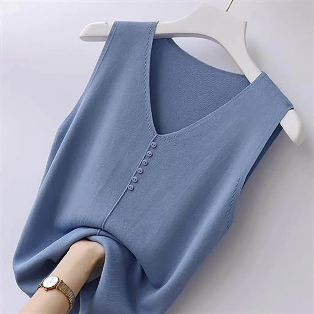 Women's sling sleeveless vest can be worn outside Summer all-match vest temperament top tanks loose version of the small vests
