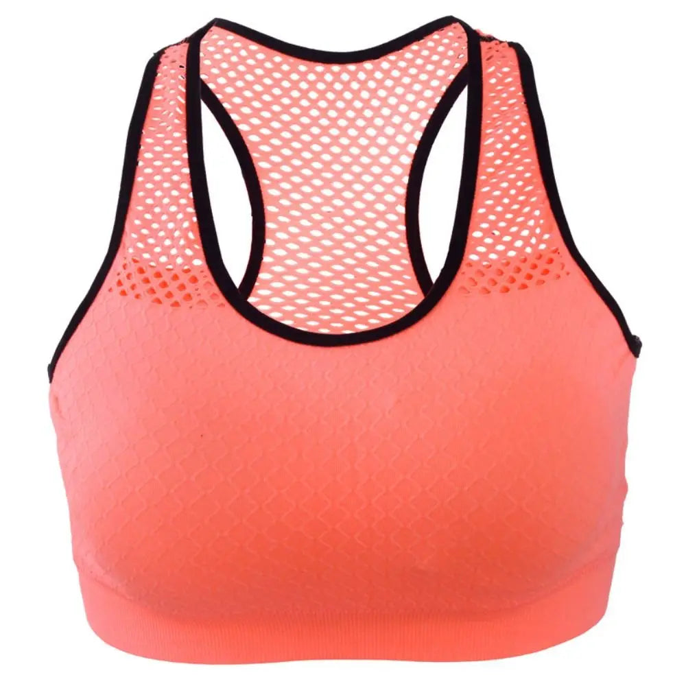 Hollow-Out Sports Bra — Shockproof Quick-Dry Yoga Vest