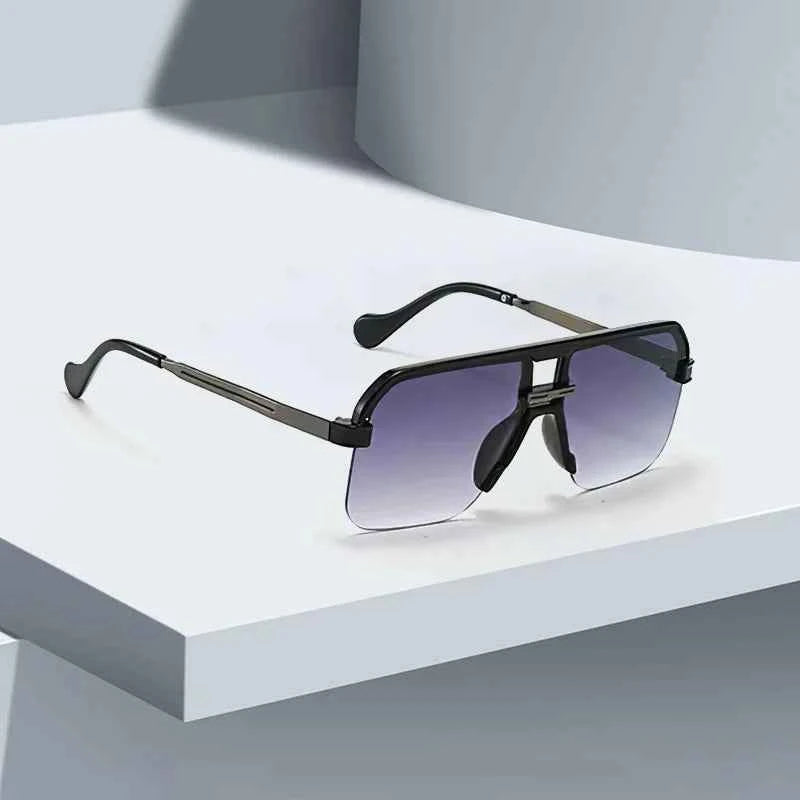 2025 New in Sunglasses for Women  Modern Fashion Transparent Frame Gradient Yellow Pink Lens Square Glasses Gift for Friend