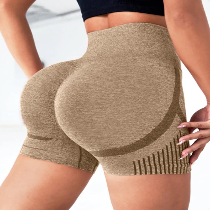 Seamless High-Waist Yoga Shorts for Women — Squat-Proof, Quick-Dry & So Comfy ✨