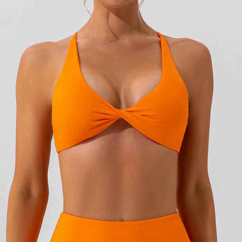 Summer Sexy Gym Top Women Crease Sports Bra Running Back Cross Yoga Bra Breathable Sports Underwear Women Fitness Workout Top