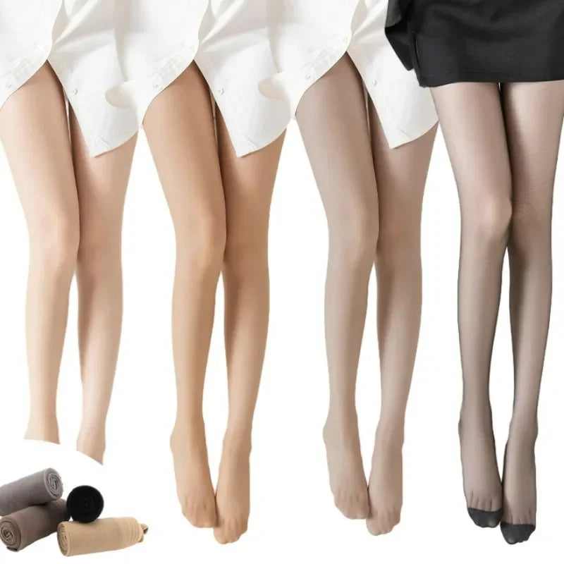 4 Pairs Sheer Pantyhose for Women – Ultra-Thin Breathable Tights (Black, Skin, Grey & Coffee)