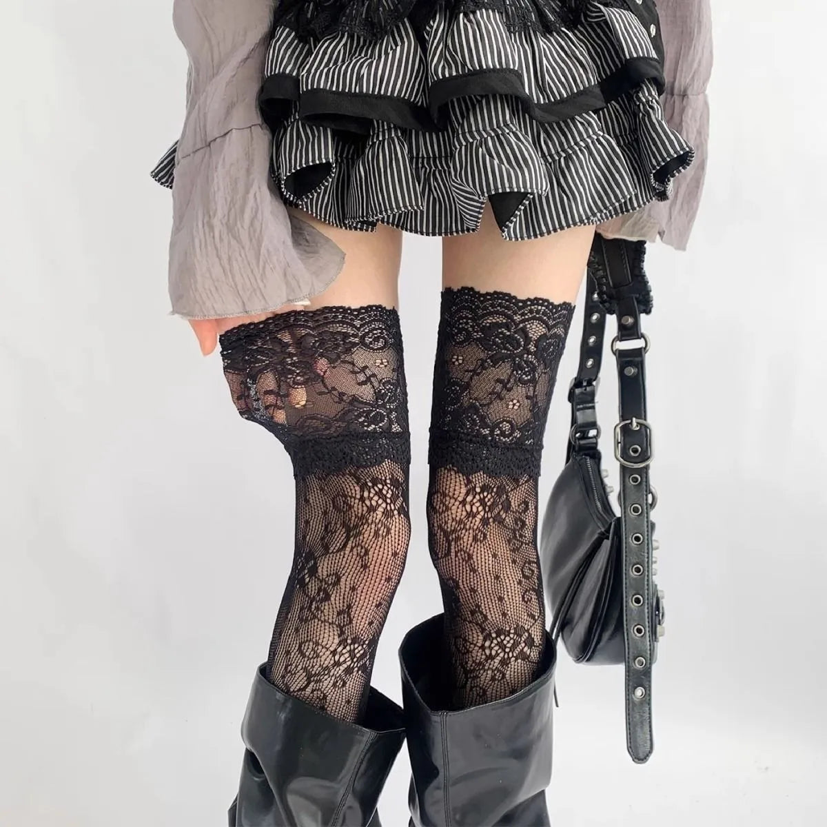 Lace Thigh High Stockings — Lolita Over-Knee Boot Socks
