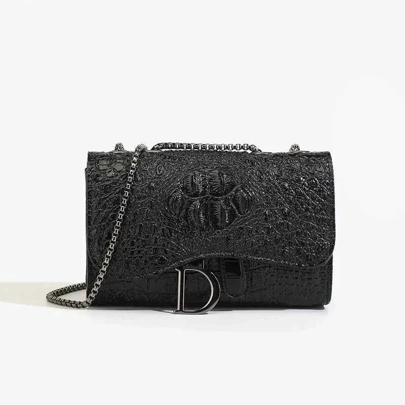 Women's Chain & Sequin Crossbody Bag – Chic Flap Shoulder Purse