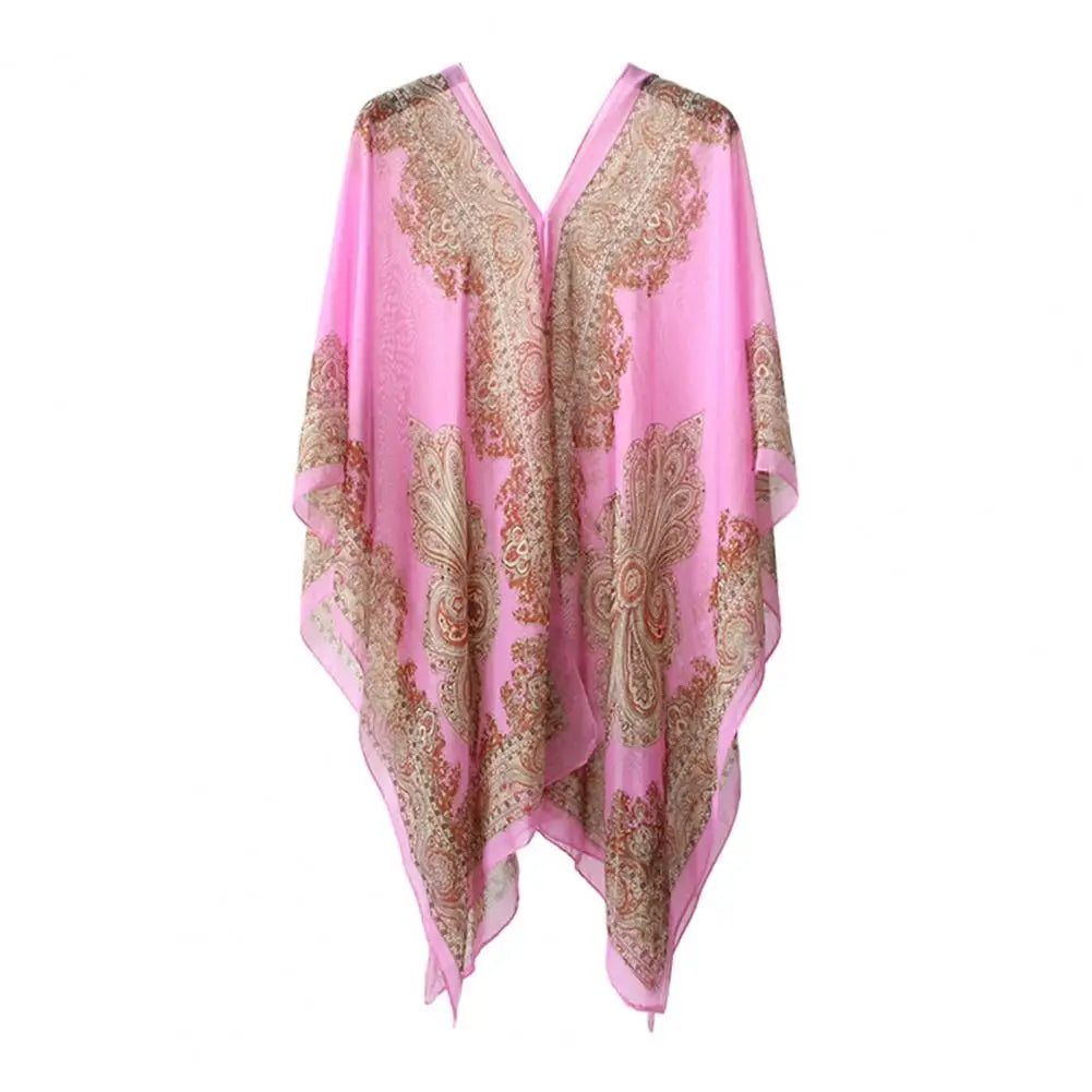 Sunscreen Shawl Summer Chiffon Muffler Scarf Women Outdoor Sunscreen Shawl Wrap Soft Bandana Foulard Female Beach