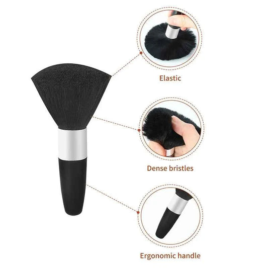 New Soft Neck Face Duster Barber Black Beard Brushes Hair Cleaning Hairbrush Salon Cutting Hairdressing Styling Makeup Tools