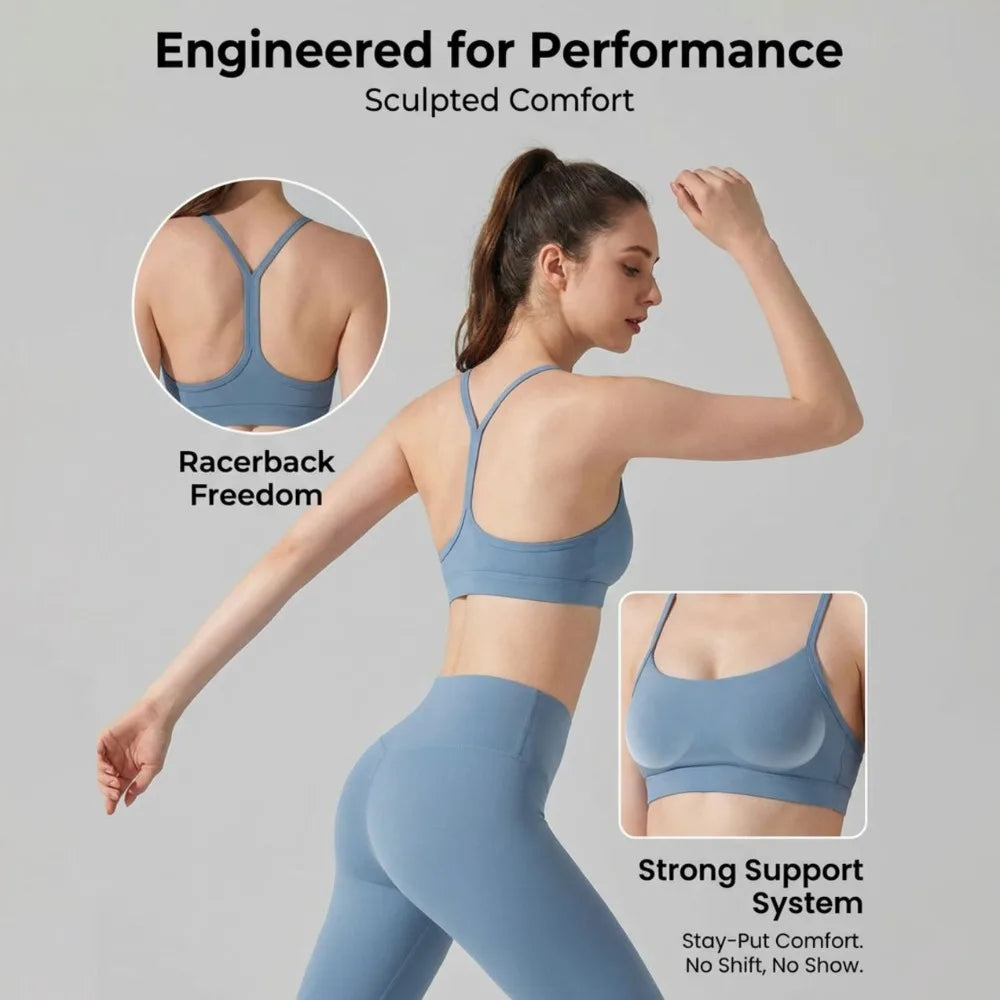 2-Piece Activewear Set — Sports Bra & High Waist Leggings