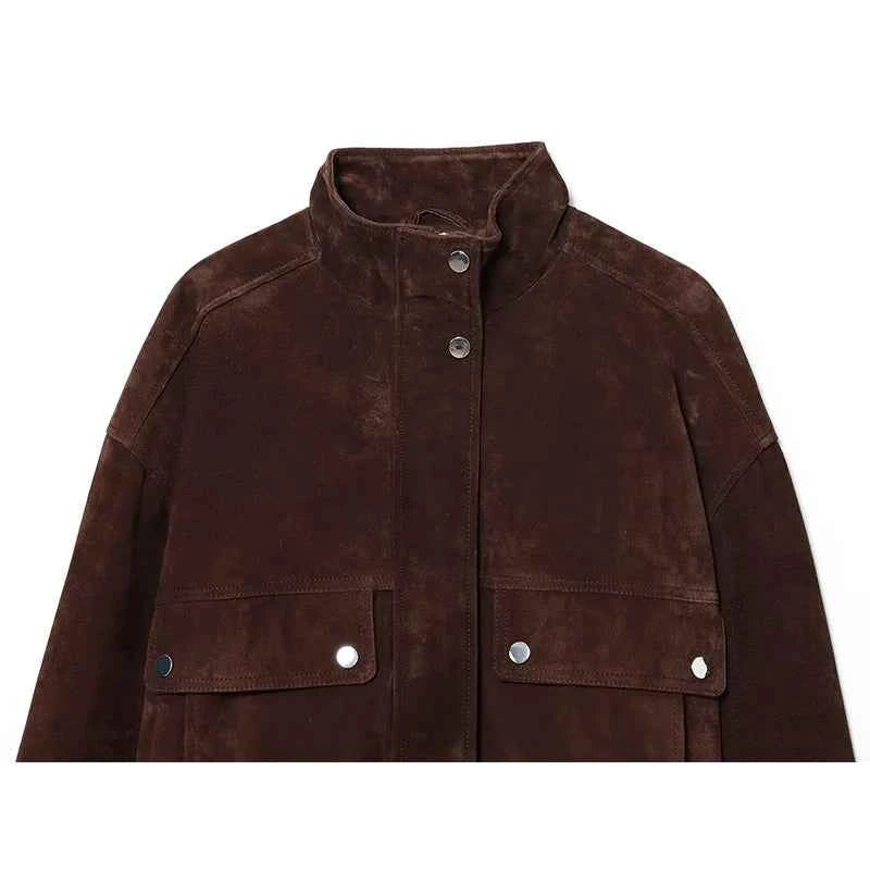 Women's Autumn Jackets 2025 New Fashion Big Pocket Elegant Women's Slim Warm Jackets Autumn Street Chic Young Student Coats