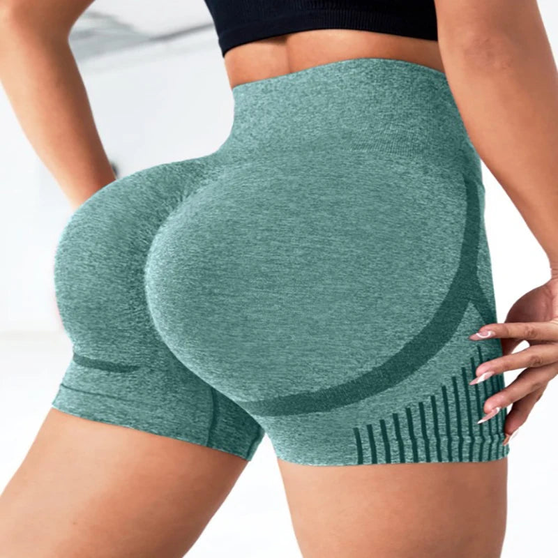 Seamless High-Waist Yoga Shorts for Women — Squat-Proof, Quick-Dry & So Comfy ✨