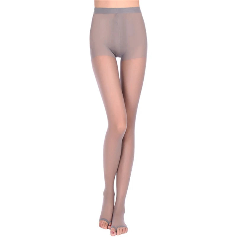 Open Toe Sheer Pantyhose for Women — Thin, Transparent & Silky Smooth